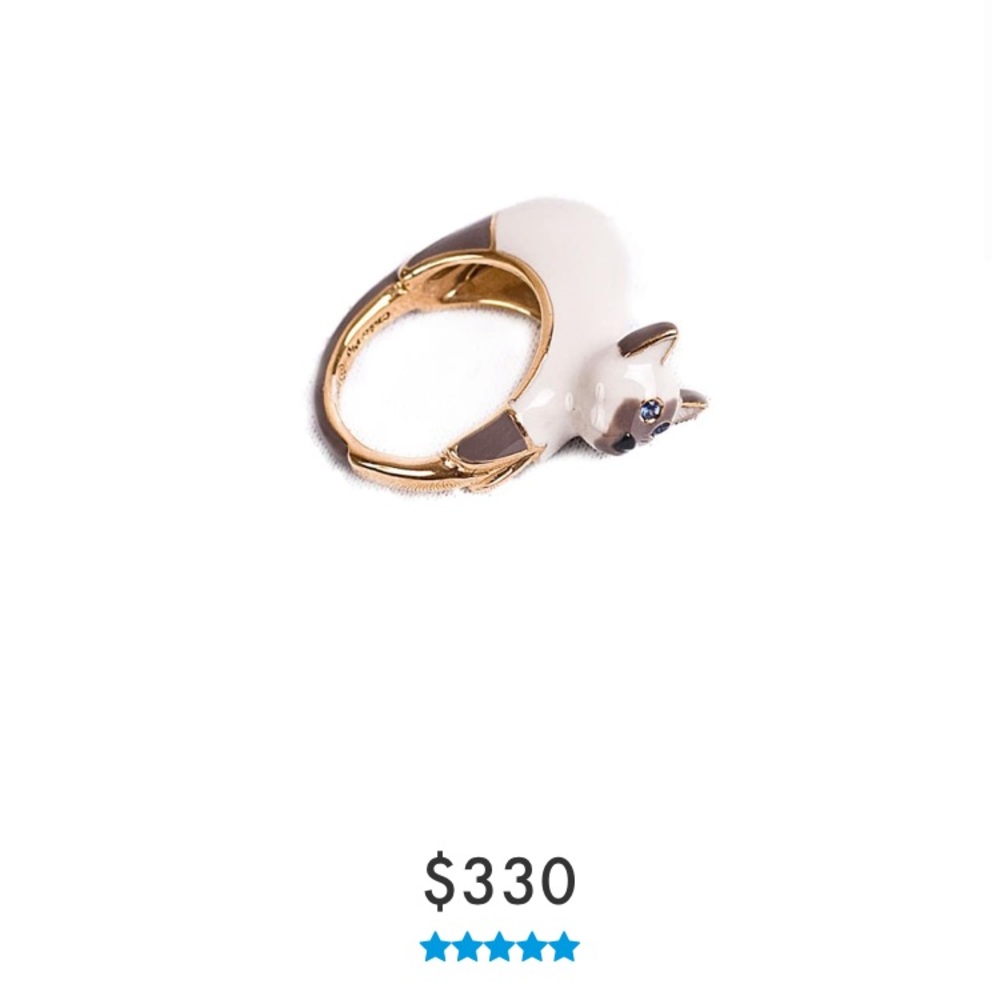 Chic Pig Siamese Cat Ring